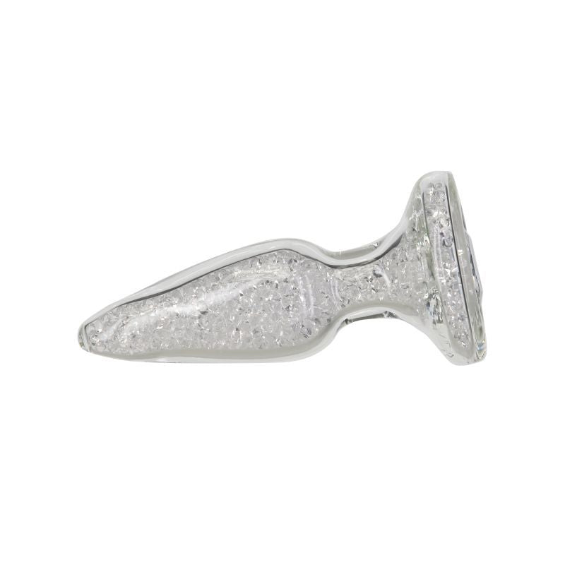 Pillow Talk Fancy Luxurious Glass Anal Plug w Clear Gem > Glass > Toys - Tophatter Daily Deals