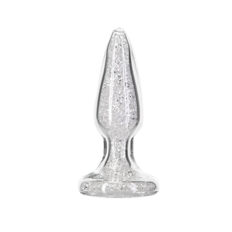 Pillow Talk Fancy Luxurious Glass Anal Plug w Clear Gem > Glass > Toys - Tophatter Daily Deals