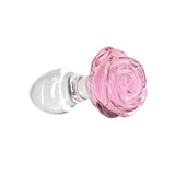 Pillow Talk Rosy Luxurious Glass Anal Plug w Clear Gem > Glass > Toys - Tophatter Daily Deals