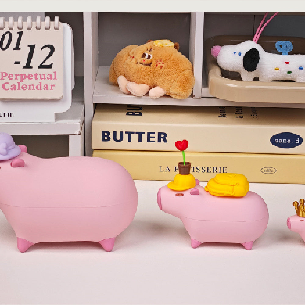 Pink Capybara Desktop Ornament Decor - Tophatter Daily Deals