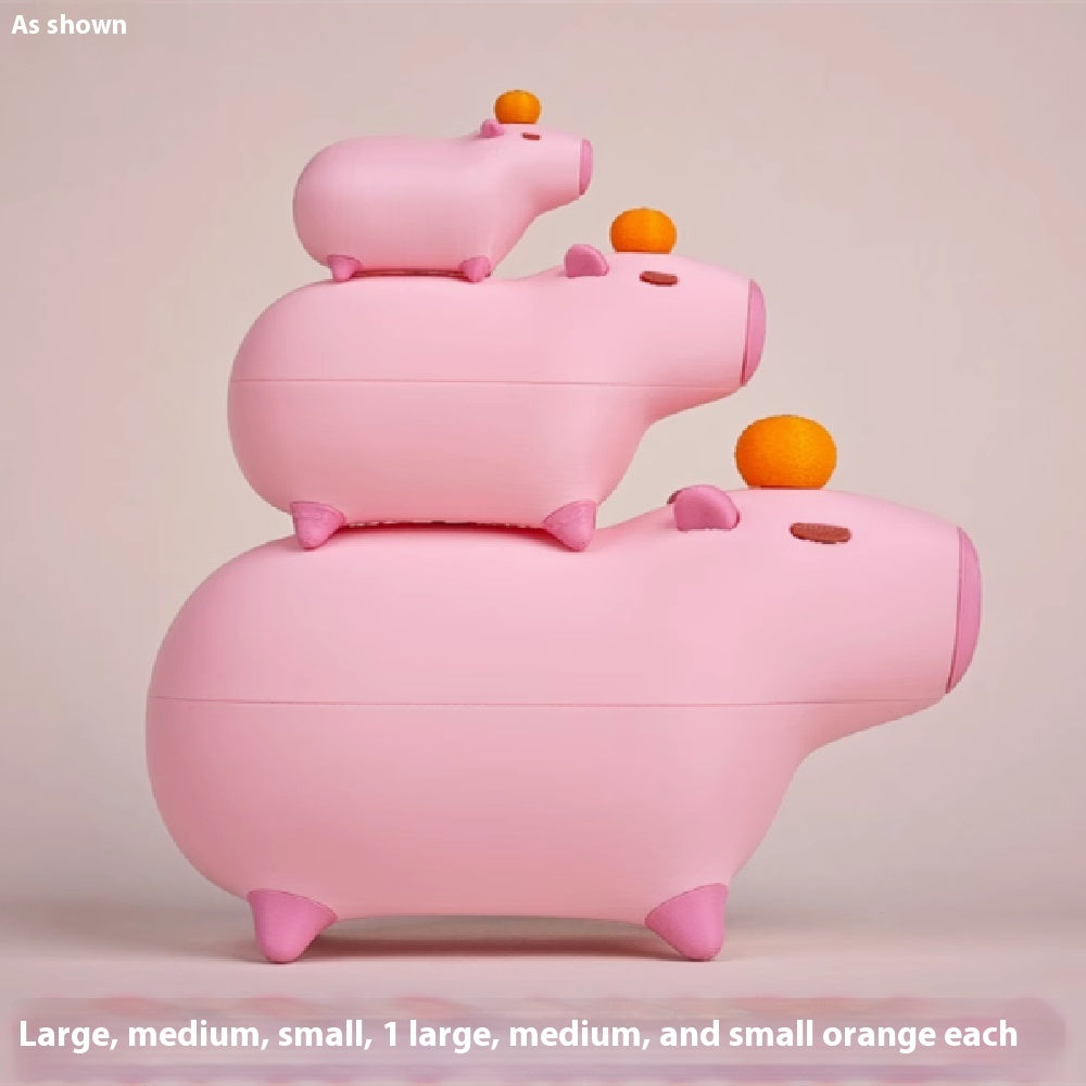 Pink Capybara Desktop Ornament Set B Decor - Tophatter Daily Deals