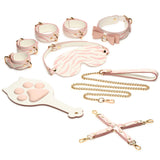 Pink Kitty Vegan Leather Bondage Set with Gold Rivet Details > Bondage Gear > Restraints - Tophatter Daily Deals
