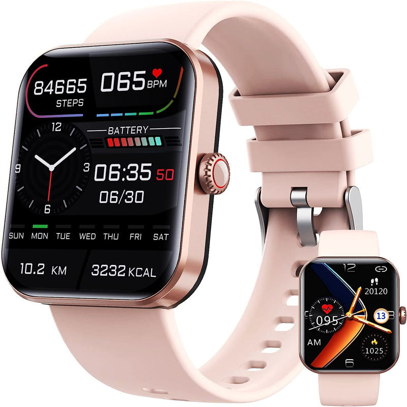 Blood Glucose Monitoring Smartwatch With Activity Tracking Pink - Tophatter Daily Deals