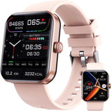 Blood Glucose Monitoring Smartwatch With Activity Tracking Pink - Tophatter Daily Deals