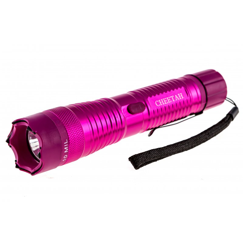 10 Million Volt Stun Gun Tactical Flashlight - Pink - Tophatter's Inc. Weapons Store Online Collectible Weapons - Tophatter Daily Deals