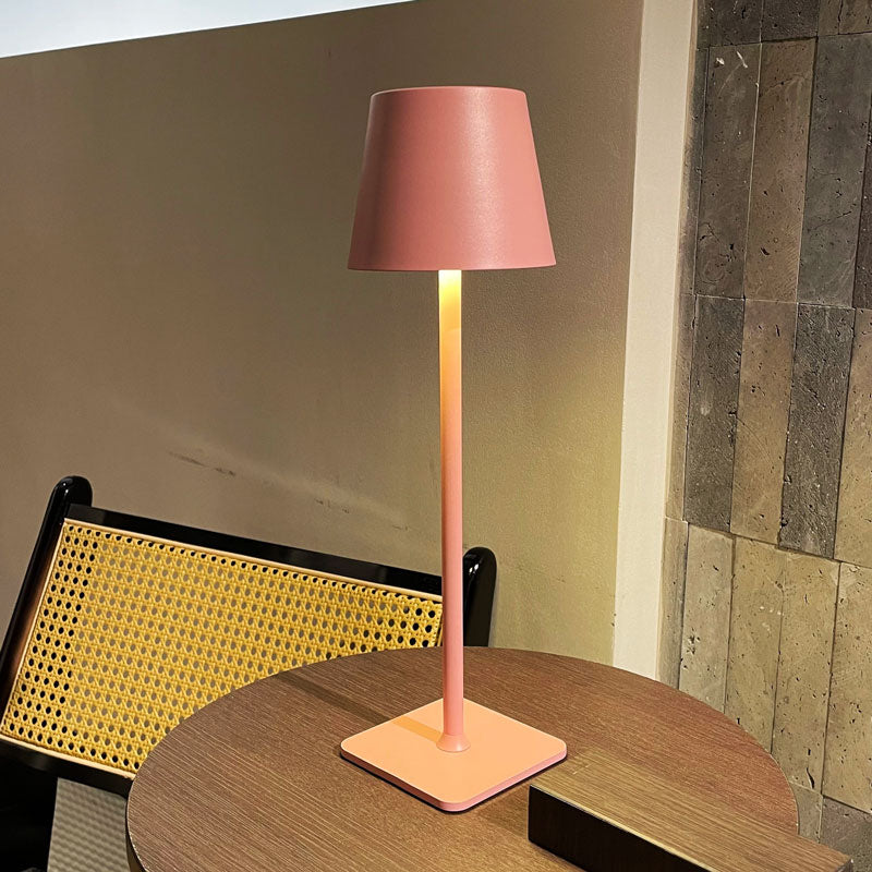 Rechargeable LED Wireless Table Lamp IP65 Outdoor Indoor Pink - Tophatter Daily Deals