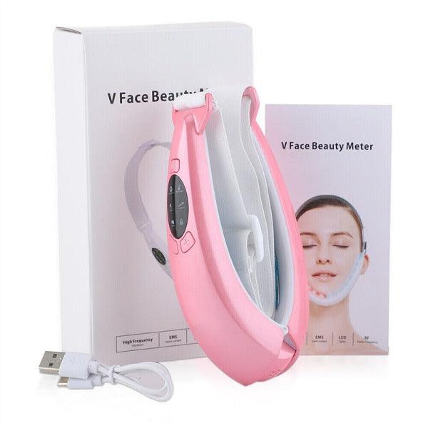 Double Chin Massager - Electric V-Face Shaping Massage Face Lifting Slim Double Chin Removal Machine Health & Beauty - Tophatter Daily Deals