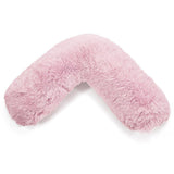 Pillowcases for V Shaped Pillow - Teddy Cuddles V Shape Pillow Case For Soft Back Neck Nursing Pregnancy Support Pink Pillows - Tophatter Daily Deals