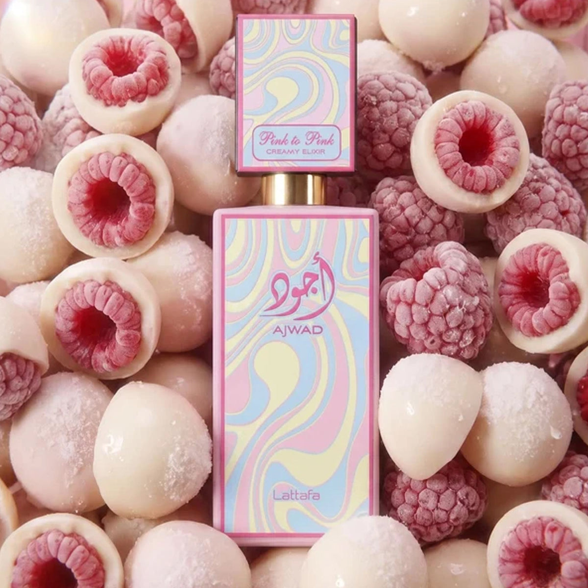Lattafa Ajwad Pink to Pink Creamy Elixir Eau De Parfum 60ml Spray - Tophatter Daily Deals