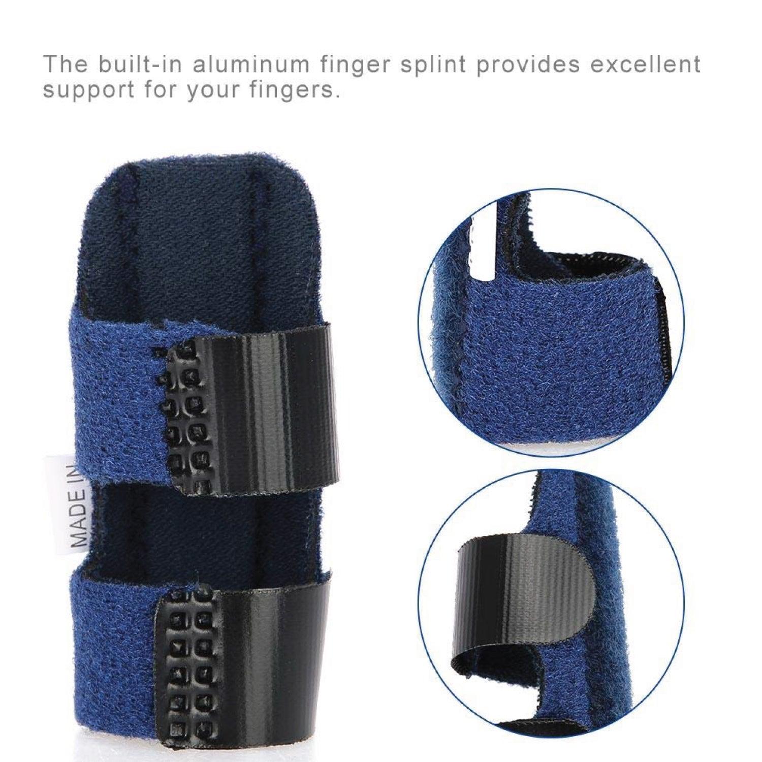 Splints for Trigger Fingers - Support Trigger Straightener Bandage Mallet Brace for Fingers Pain Finger Supports with Built-in Aluminium Personal Care - Tophatter Daily Deals