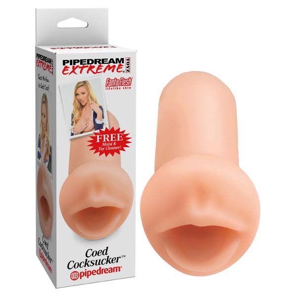 Pipedream Extreme Toyz Coed Cocksucker (Flesh) – Realistic Flesh Mouth Stroker > Sex Toys For Men > Masturbators > Manual - Tophatter Daily Deals