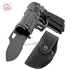 Gun-Shaped Spring Assisted Knife Black Pistol w/ Holster - asst. colors Knife-Assist - Tophatter Daily Deals