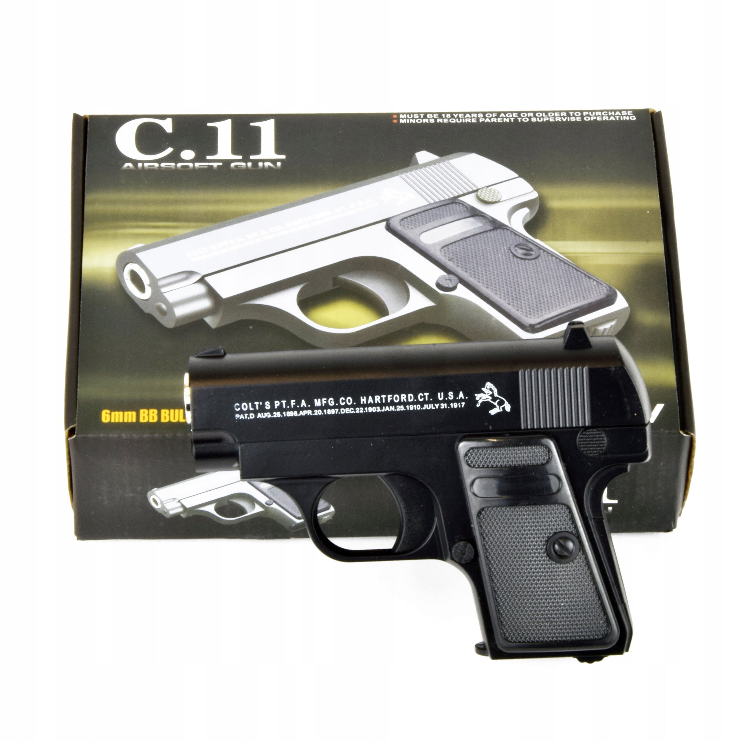 C11 AIRSOFT 6MM PISTOL - Tophatter's Army Deals AIRSOFT - Tophatter Daily Deals