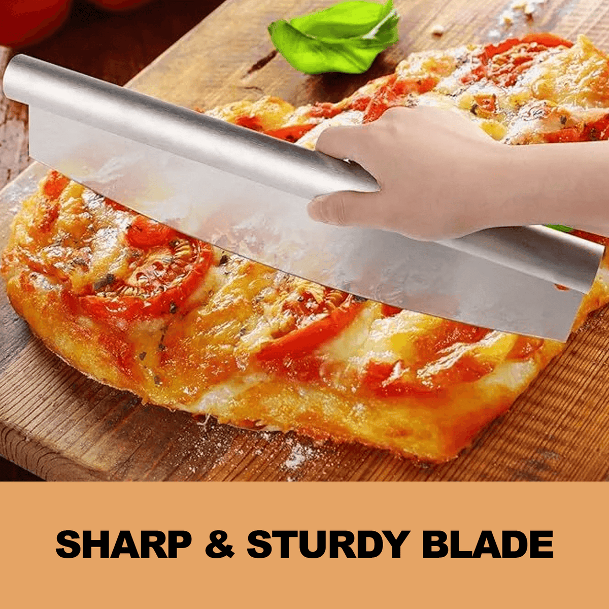 12 Inch Pizza Peel – Aluminium Pizza Peel with Wood Handle Foldable Design Pizza Cutter Cookware - Tophatter Daily Deals