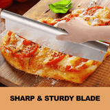 12 Inch Pizza Peel – Aluminium Pizza Peel with Wood Handle Foldable Design Pizza Cutter Cookware - Tophatter Daily Deals