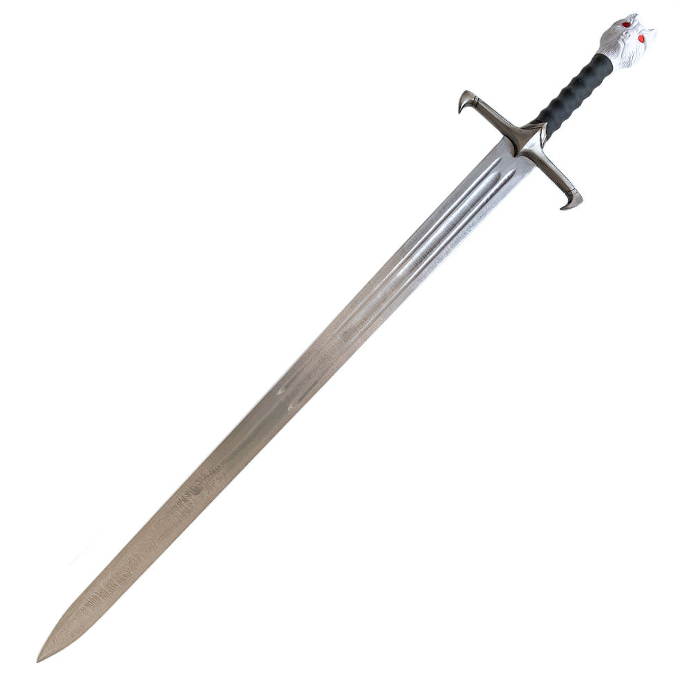 Fantasy White Wolf Sword With Wall Display Plaque - Tophatter's Guns'N'Weapons Store Collectible Weapons - Tophatter Daily Deals
