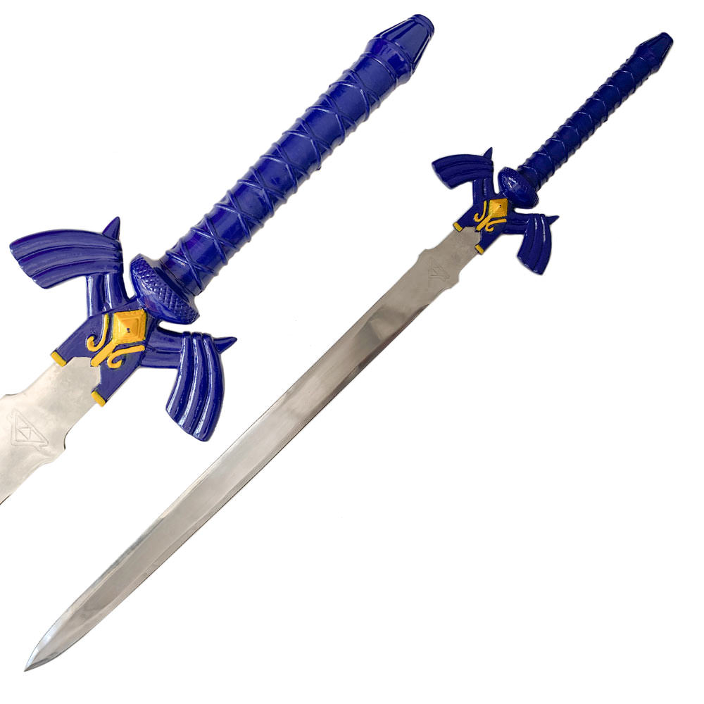 Zelda Masters Sword Ocarina Of Time With Wall Plaque - TOPHATTER'S ARMORY DEALS Collectible Weapons - Tophatter Daily Deals
