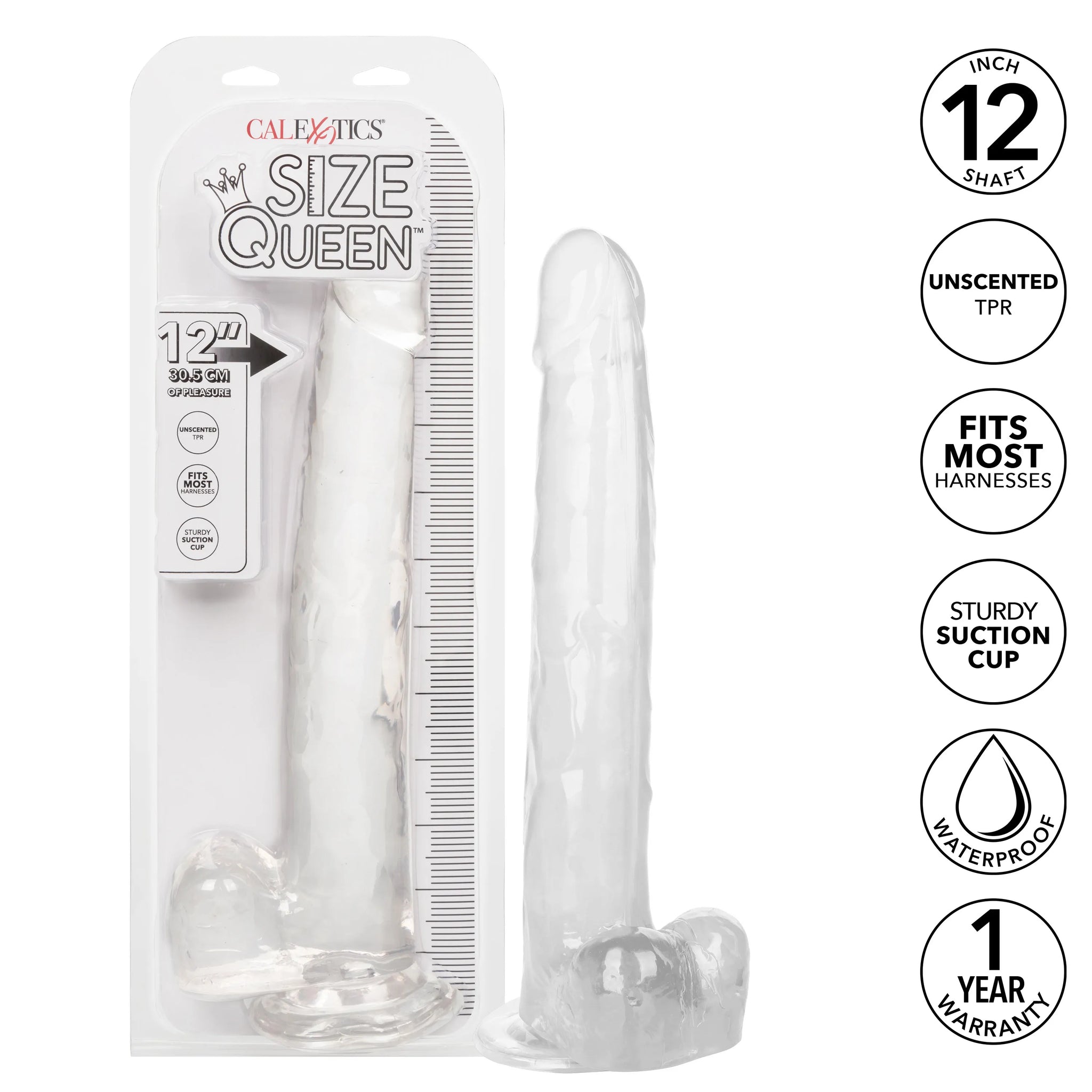 Size Queen 12 Inch Realistic Dildo – Firm 30.5 Cm Dildo > Dildos > Large Dildos - Tophatter Daily Deals