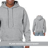 Best Heavyweight Hoodie - Plain Hooded Sweatshirt Mens Womens Soft Heavyweight Hoodie Top Ash Clothing - Tophatter Daily Deals