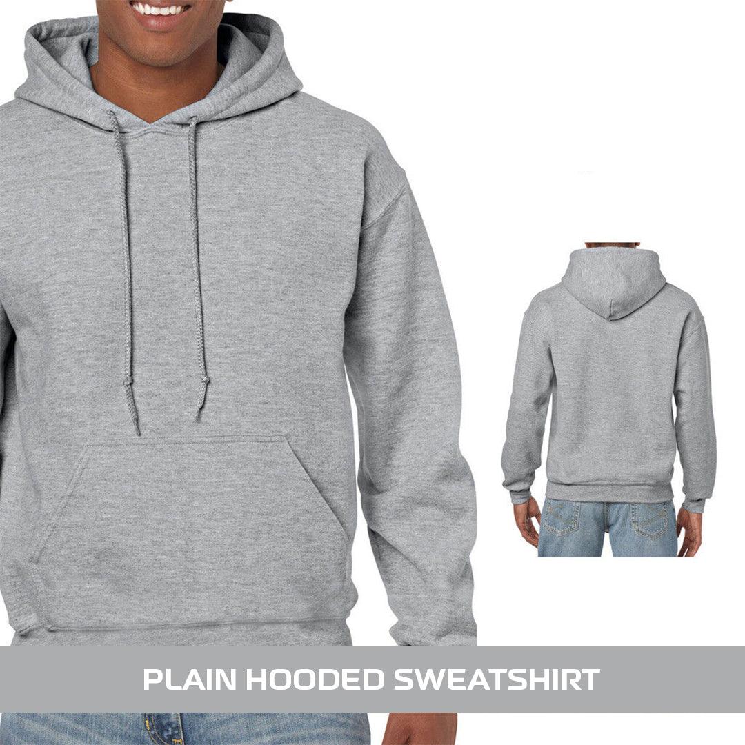 Best Heavyweight Hoodie - Plain Hooded Sweatshirt Mens Womens Soft Heavyweight Hoodie Top Ash Clothing - Tophatter Daily Deals
