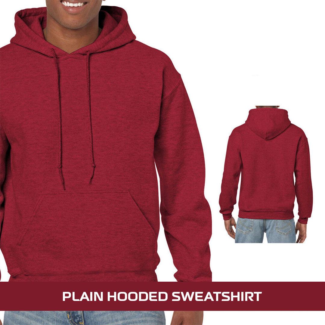 Best Heavyweight Hoodie - Plain Hooded Sweatshirt Mens Womens Soft Heavyweight Hoodie Top Clothing - Tophatter Daily Deals