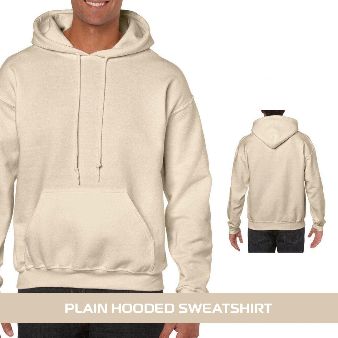Best Heavyweight Hoodie - Plain Hooded Sweatshirt Mens Womens Soft Heavyweight Hoodie Top Clothing - Tophatter Daily Deals
