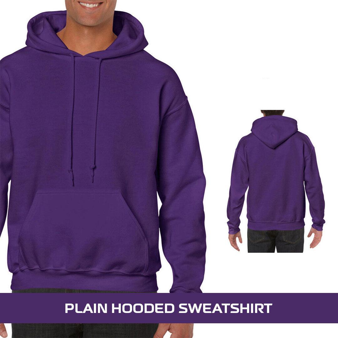 Best Heavyweight Hoodie - Plain Hooded Sweatshirt Mens Womens Soft Heavyweight Hoodie Top Clothing - Tophatter Daily Deals