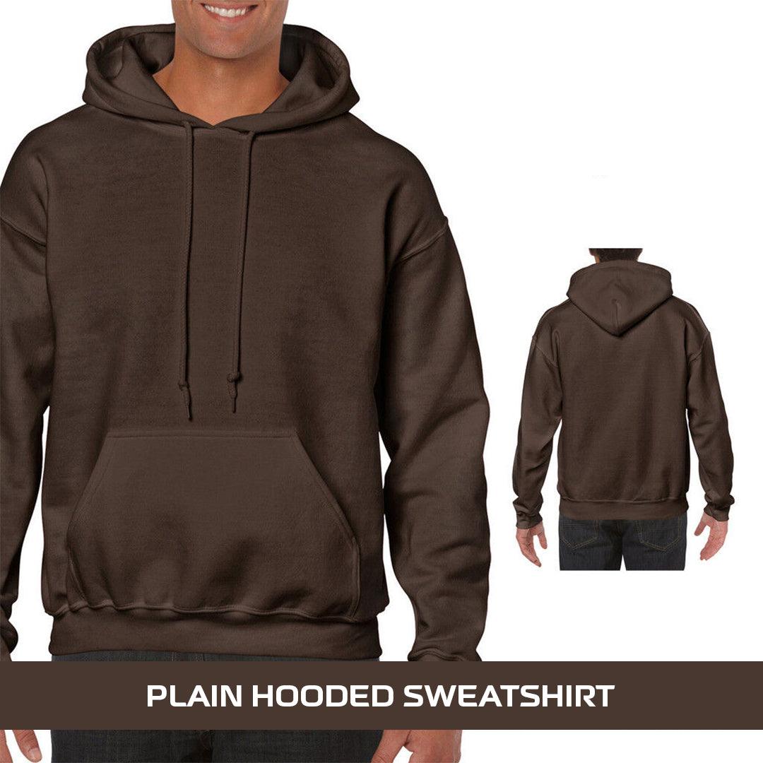 Best Heavyweight Hoodie - Plain Hooded Sweatshirt Mens Womens Soft Heavyweight Hoodie Top Clothing - Tophatter Daily Deals