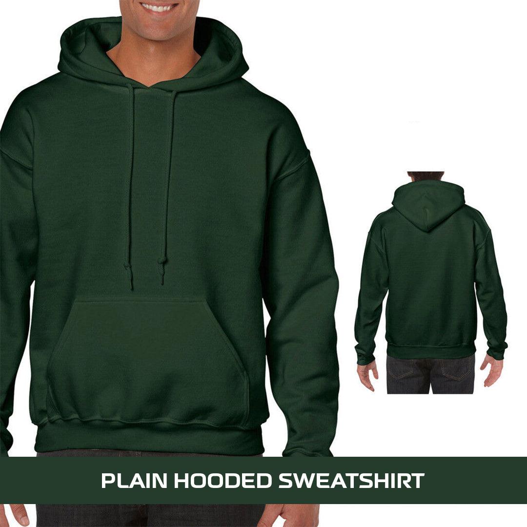 Best Heavyweight Hoodie - Plain Hooded Sweatshirt Mens Womens Soft Heavyweight Hoodie Top Clothing - Tophatter Daily Deals