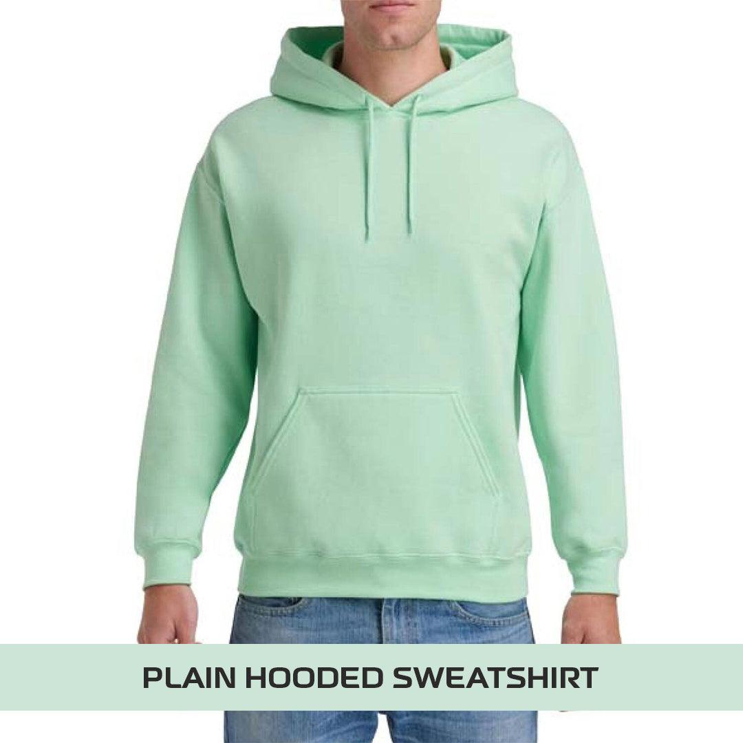 Best Heavyweight Hoodie - Plain Hooded Sweatshirt Mens Womens Soft Heavyweight Hoodie Top Green Clothing - Tophatter Daily Deals
