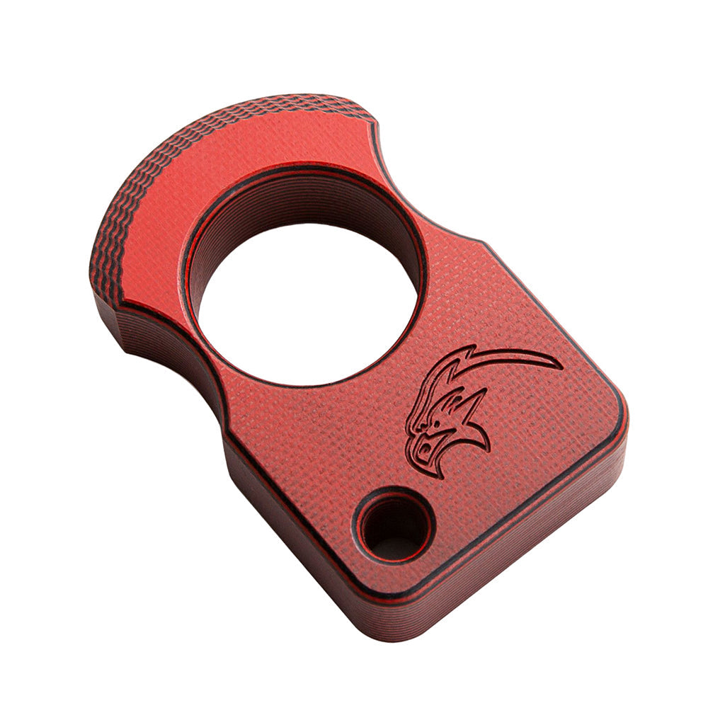 Single Finger G10 Fiberglass Plastic Brass Knuckles Red Brass Knuckles - Tophatter Daily Deals