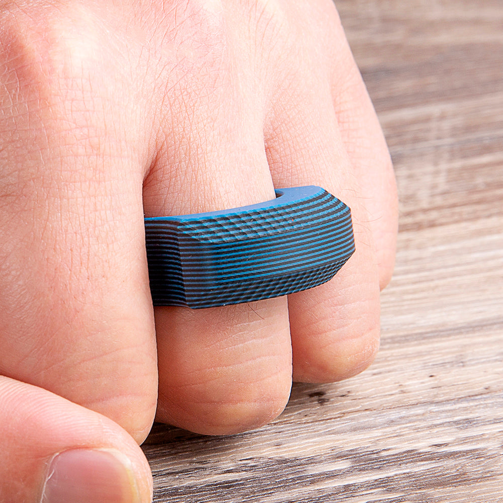 Single Finger G10 Fiberglass Plastic Brass Knuckles Brass Knuckles - Tophatter Daily Deals