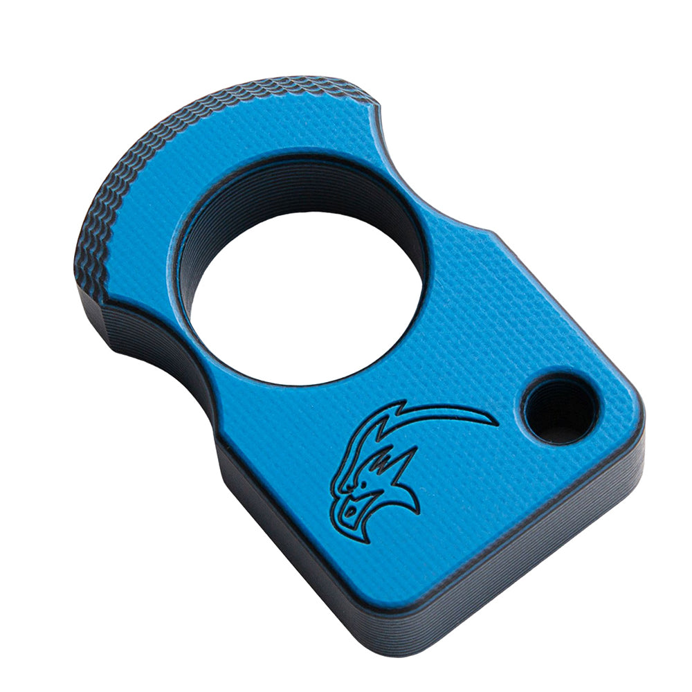 Single Finger G10 Fiberglass Plastic Brass Knuckles Blue Brass Knuckles - Tophatter Daily Deals