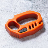 Orange Plastic Knuckle Duster - Cakra EDC Gadgets Brass Knuckles - Tophatter Daily Deals