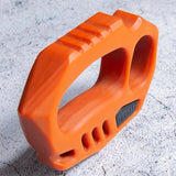 Orange Plastic Knuckle Duster - Cakra EDC Gadgets Brass Knuckles - Tophatter Daily Deals
