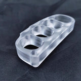New Pea Pod Full PC Plastic Knuckles Self Defense Brass Knuckles - Tophatter Daily Deals