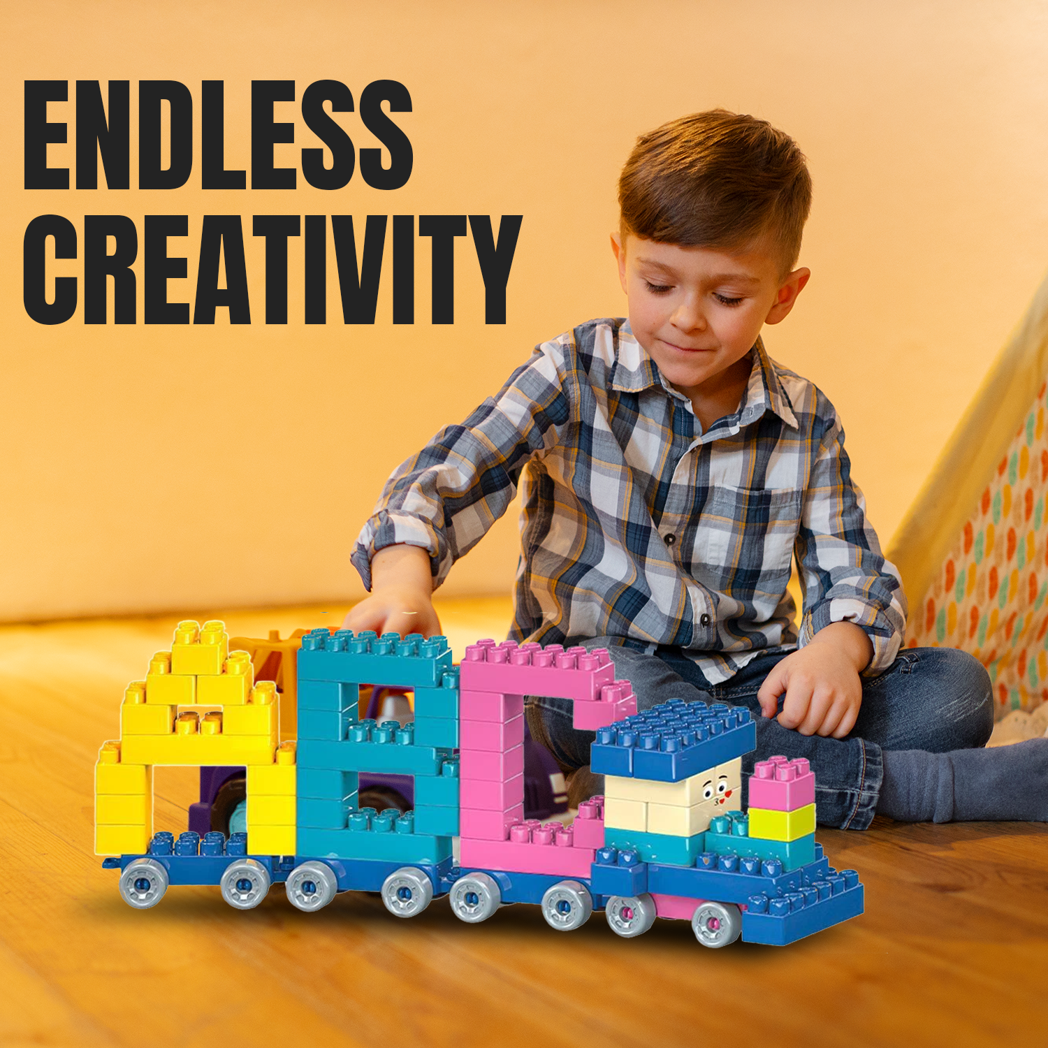 Building Block Toys – 150 PCs Creative Construction Bricks Set for Kids with Educational STEM Learning Accessories - Tophatter Daily Deals