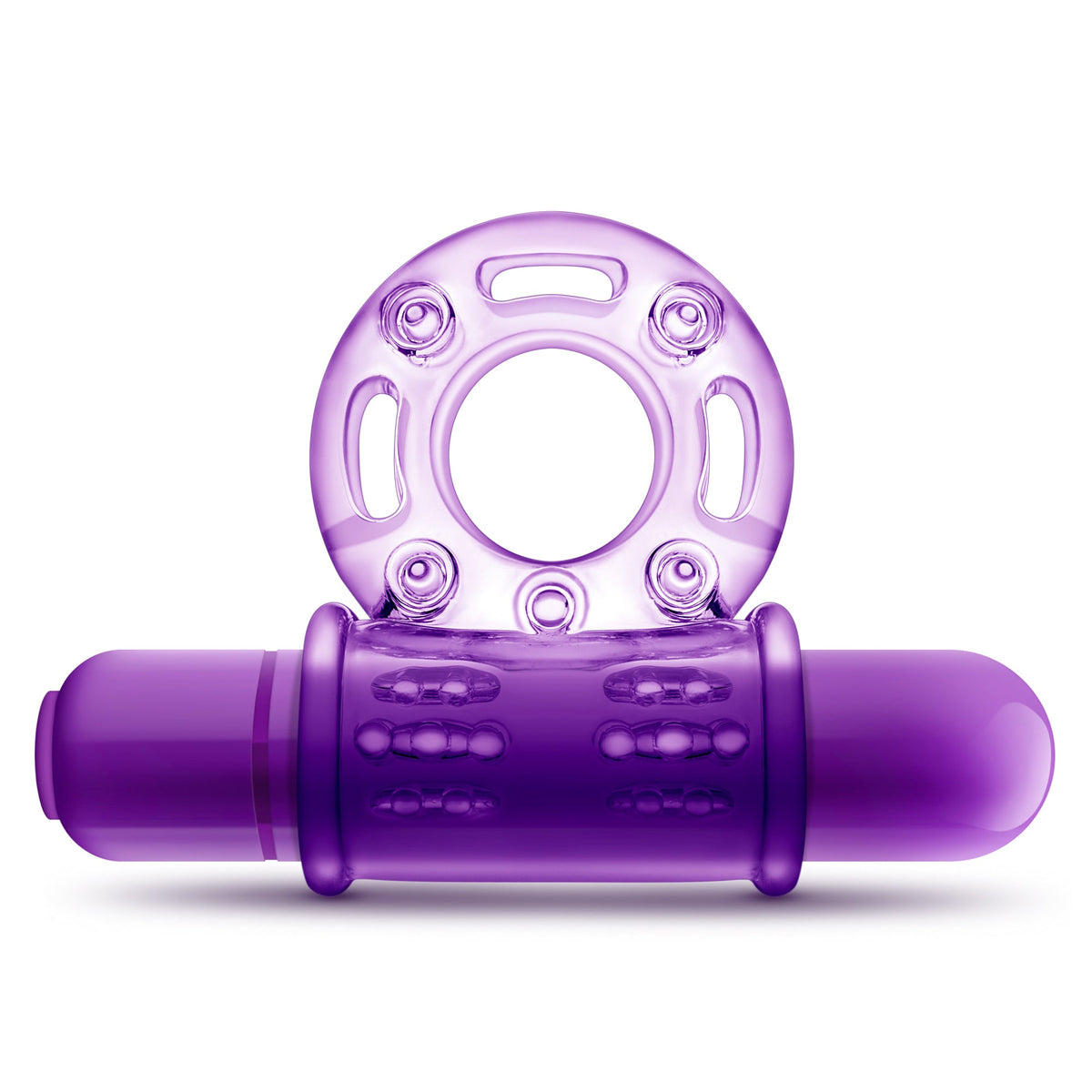 Play With Me Couples Play Vibrating Cock Ring in Purple > Sex Toys > Couples Toys - Tophatter Daily Deals