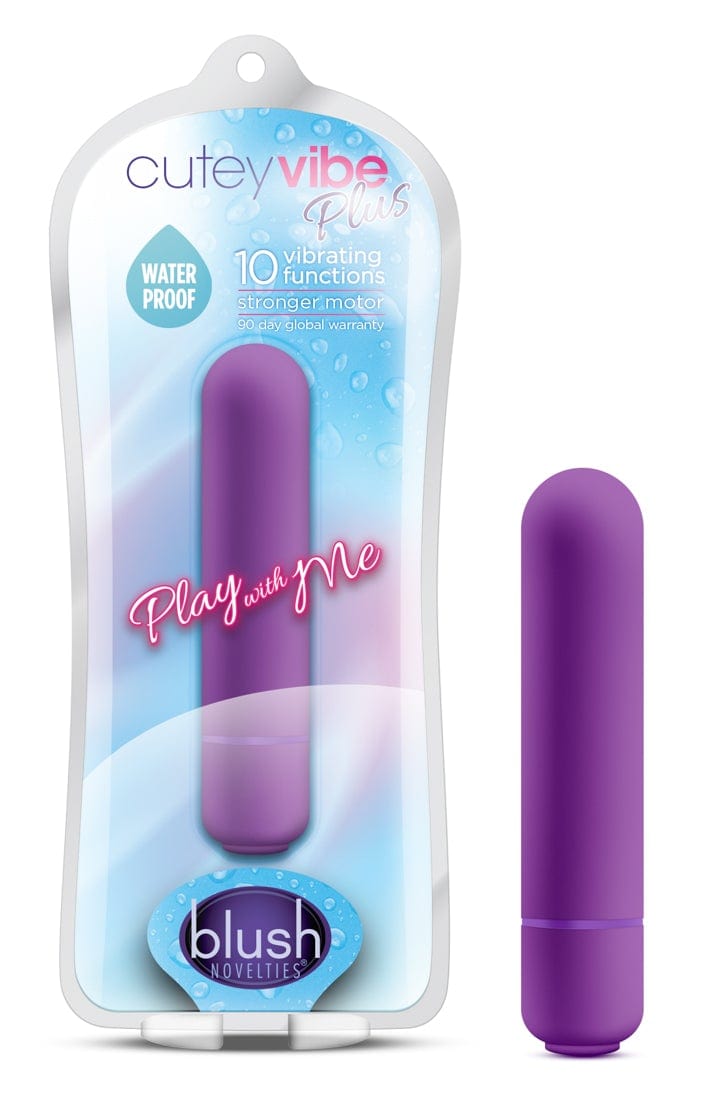Play With Me Cutey Vibe Plus Purple Compact Bullet Toy > Vibrators > Mini Vibrators - Tophatter Daily Deals