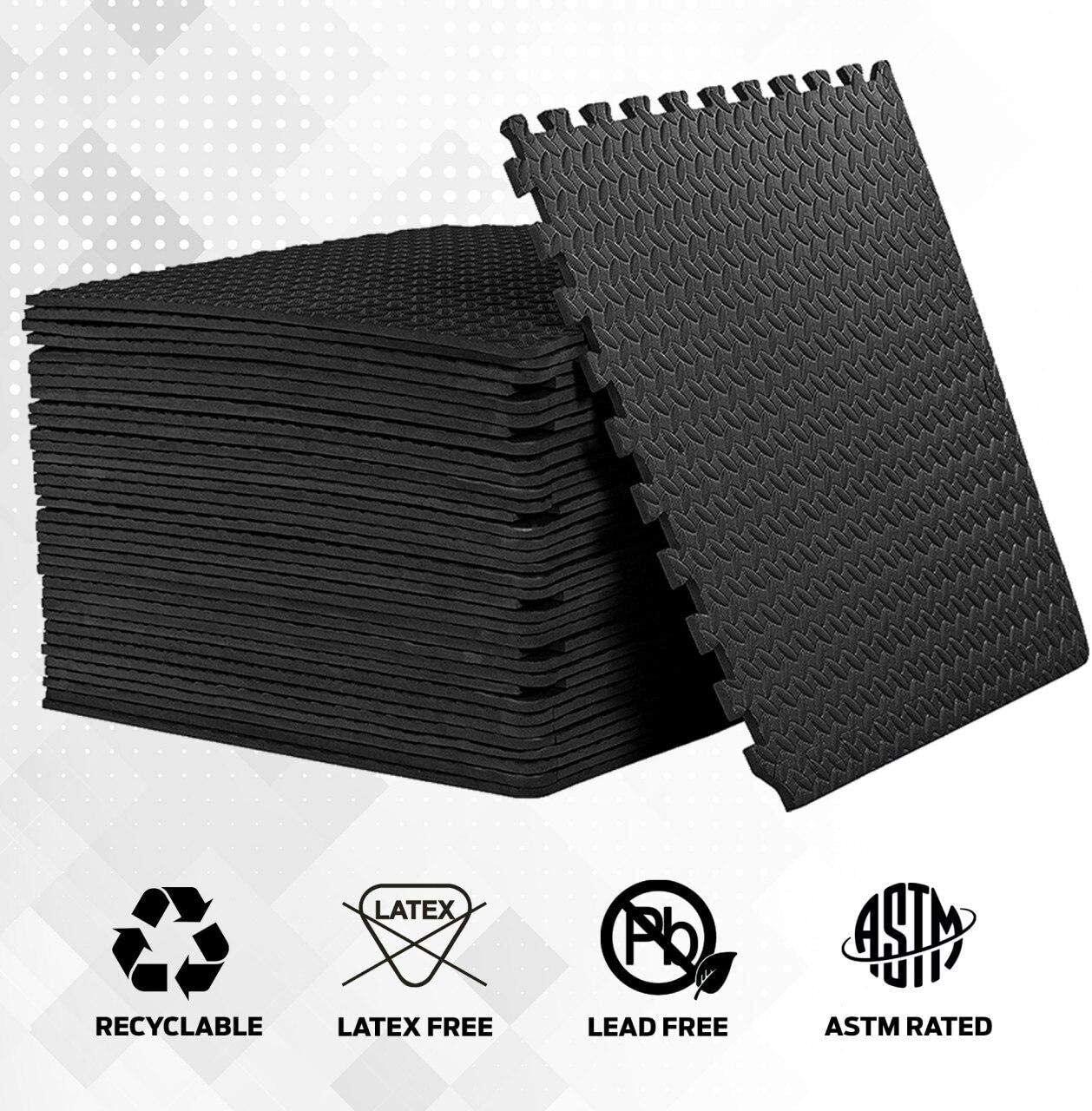 Interlock Mats for Floors - EVA Interlocking Play Mat Floor Tiles Soft Foam Kids Gym Yoga Exercise Apparel & Accessories - Tophatter Daily Deals
