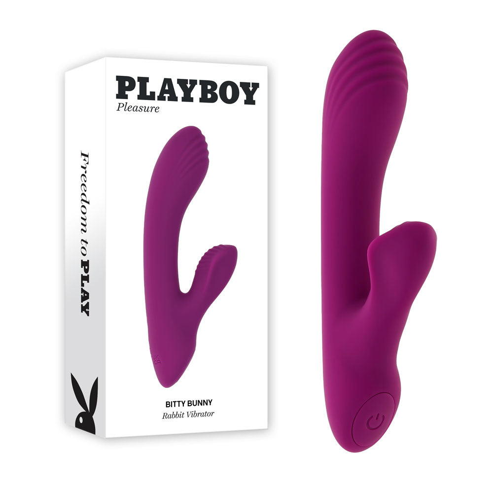 Playboy Pleasure BITTY BUNNY Mini Vibrator 14.7 cm > Vibrators > Ladies > Rabbit - Tophatter Daily Deals