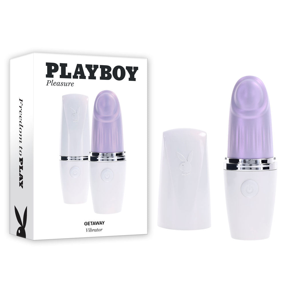 Playboy Pleasure GETAWAY Tapping Toy 14.2 cm Waterproof > Vibrators > Ladies > Clitoral Vibrators and Stimulators - Tophatter Daily Deals
