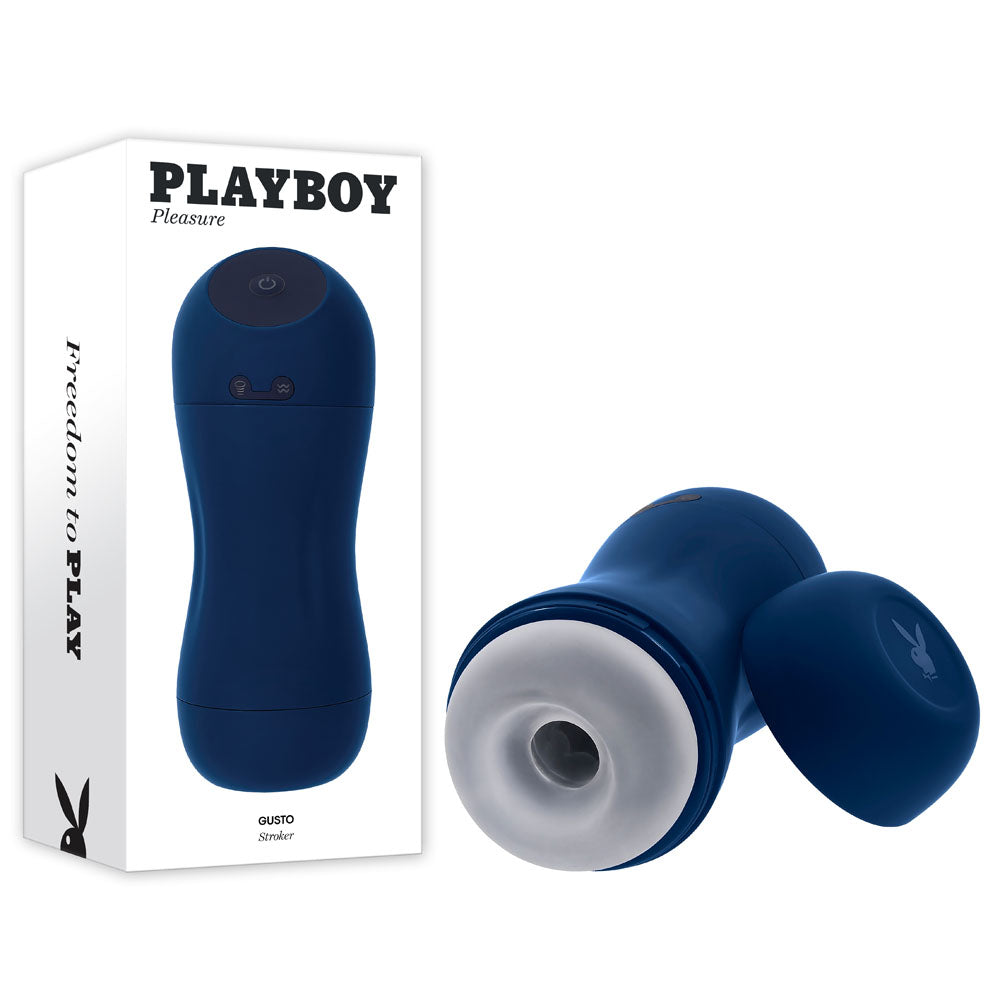 Playboy Pleasure GUSTO Vibrating Stroker 21.6 cm > Sex Toys For Men > Masturbators > Vibrating - Tophatter Daily Deals