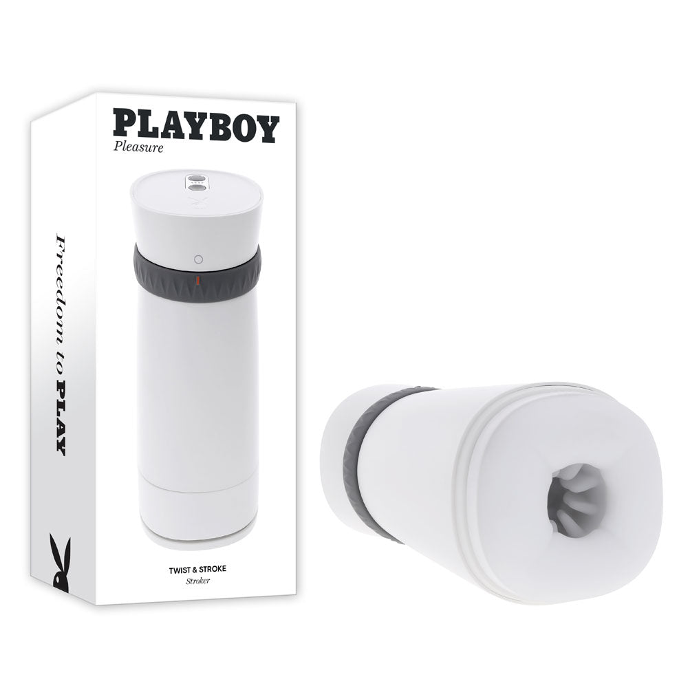 Playboy Pleasure Twist and Stroke Vibrating Stroker with Heating Function > Sex Toys For Men > Masturbators Premium - Tophatter Daily Deals