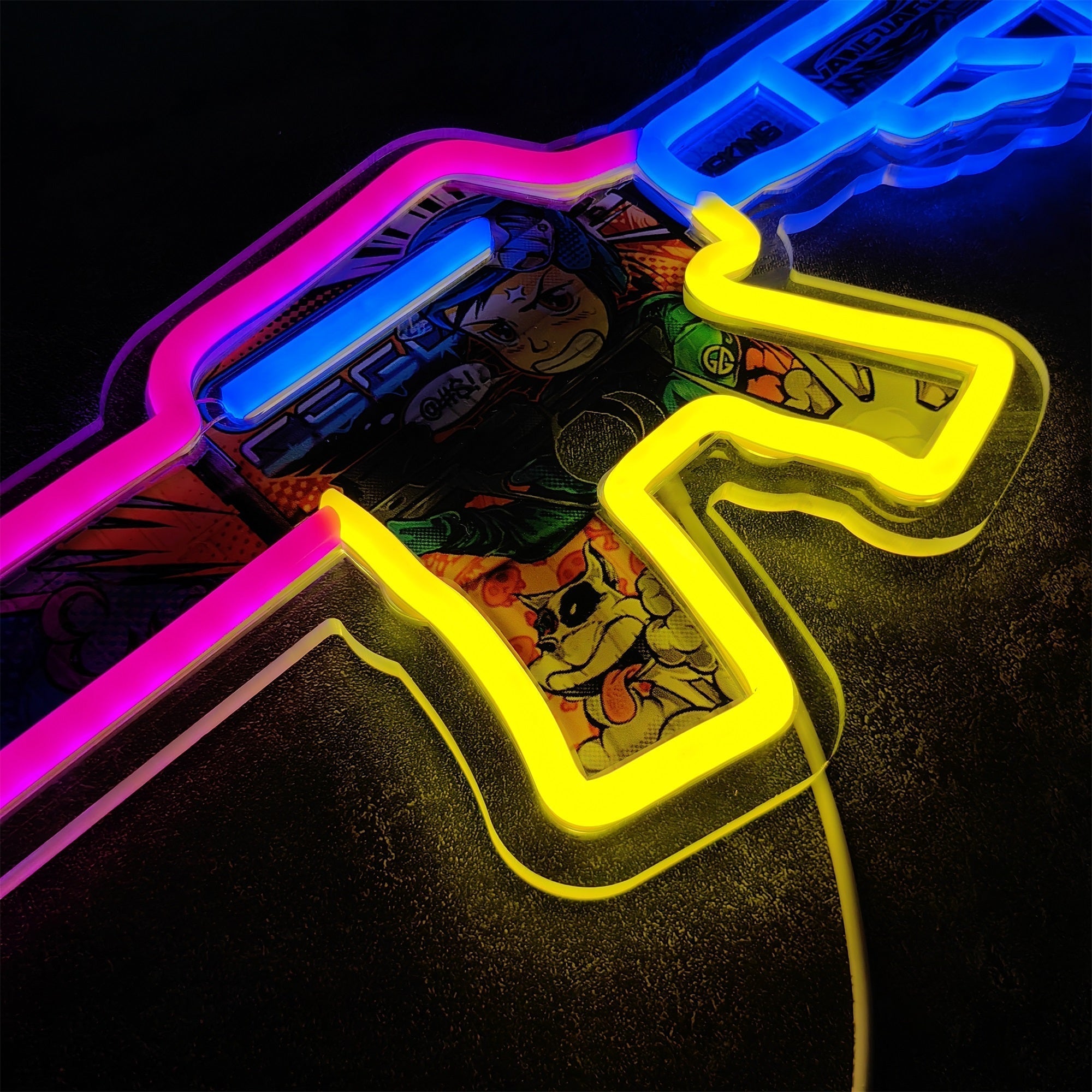 Customized CSGO Rare Skin M4A1-S Neon Light Wall Decor - Tophatter Daily Deals