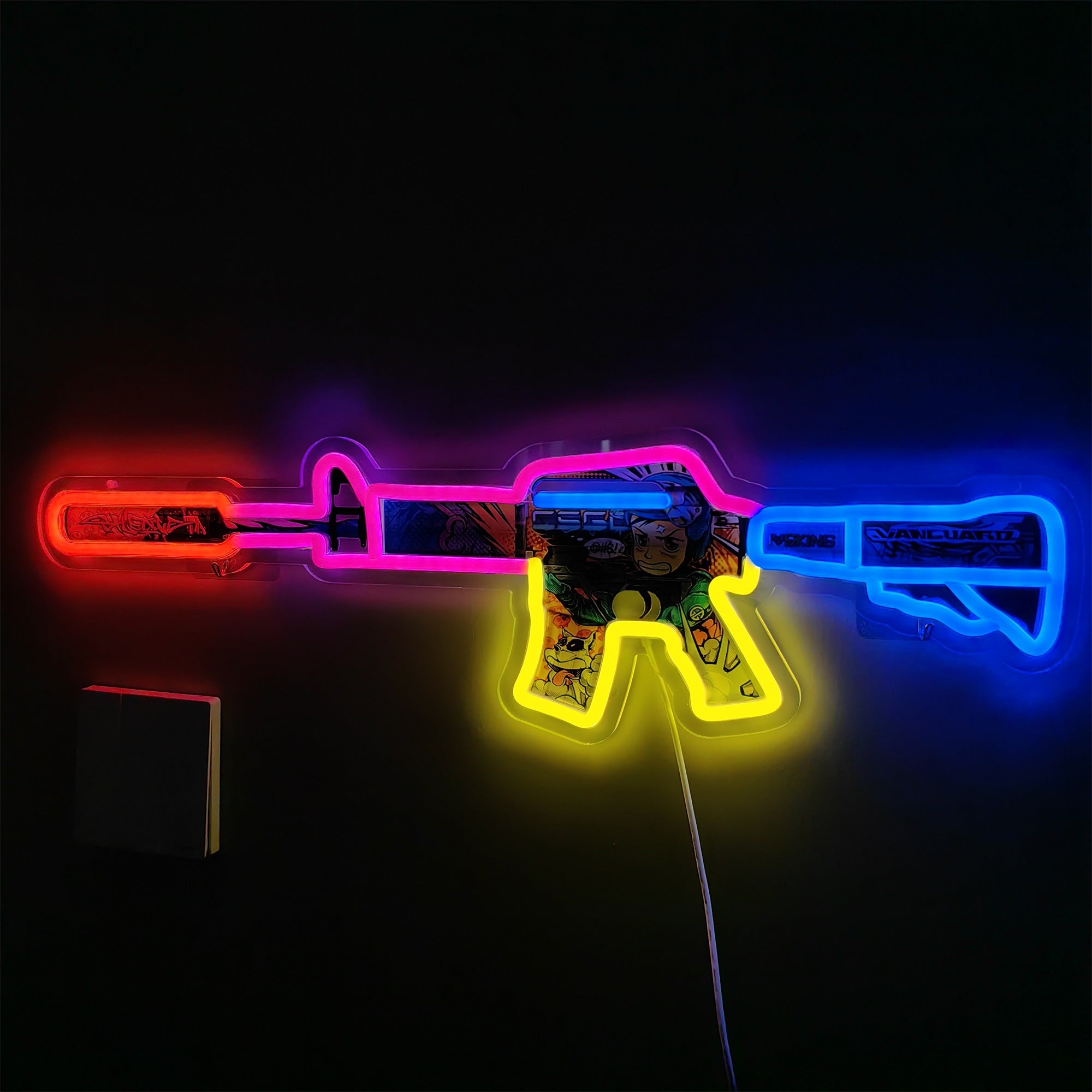 Customized CSGO Rare Skin M4A1-S Neon Light Wall Decor - Tophatter Daily Deals