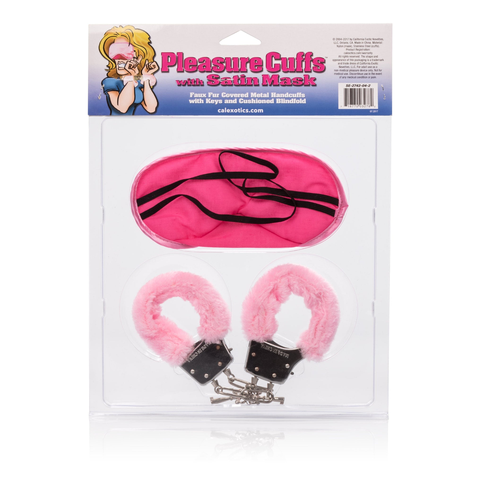 Pleasure Cuffs With Satin Mask Adult Bondage Kit Set > Bondage Gear > Handcuffs - Tophatter Daily Deals