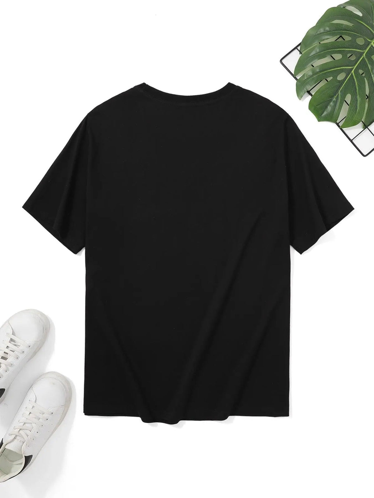 Plus Size Men's Cotton T-Shirt - Cute Three Cats Print, Breathable & Comfortable Casual Tee for Summer Outdoor Streetwear - Tophatter Daily Deals