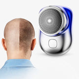 Electric Travel Shaver USB Pocket Mini Groomer Lightweight Blue - Tophatter Daily Deals