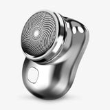 Electric Travel Shaver USB Pocket Mini Groomer Lightweight Silver - Tophatter Daily Deals